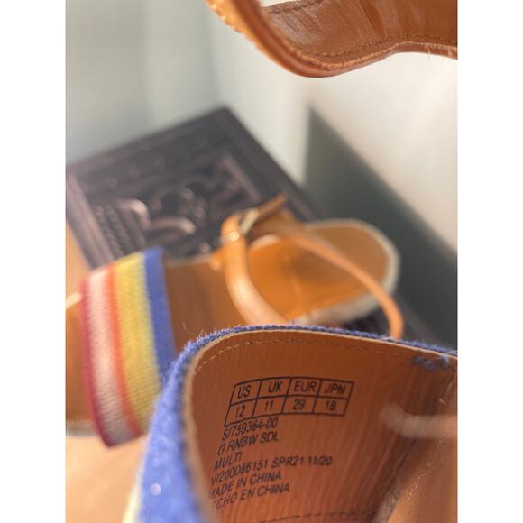 Girls Espadrille Sandals Summer Fun Rainbow & Bright! ~ Gap ~ Sz 12 (Little Kid) - Picture 3 of 3